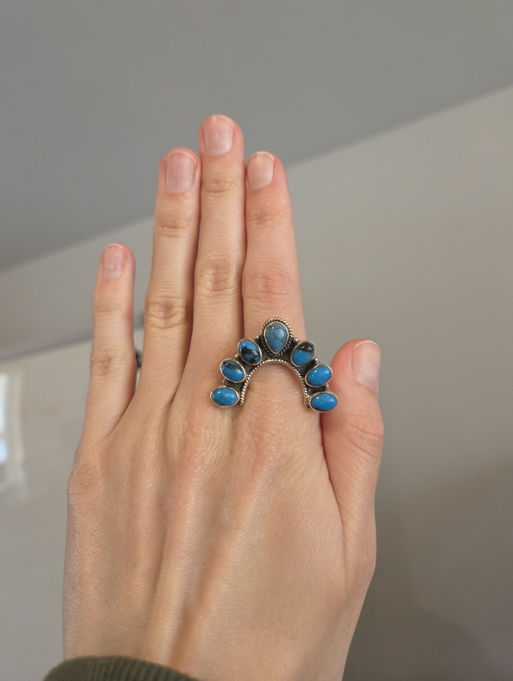 Turquoise Naja Sterling Ring 190